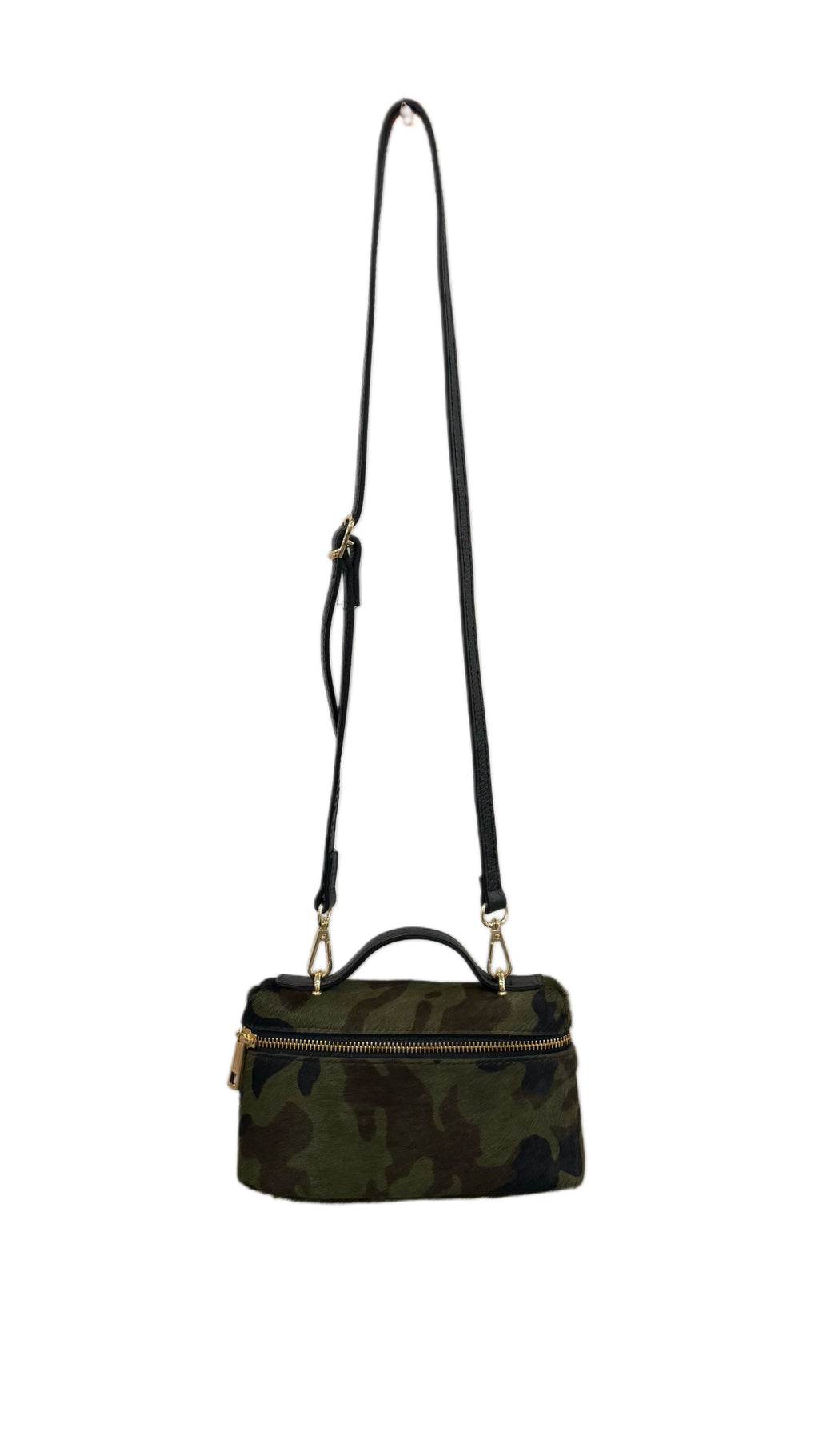 Borsa cavallino militare con tracolla