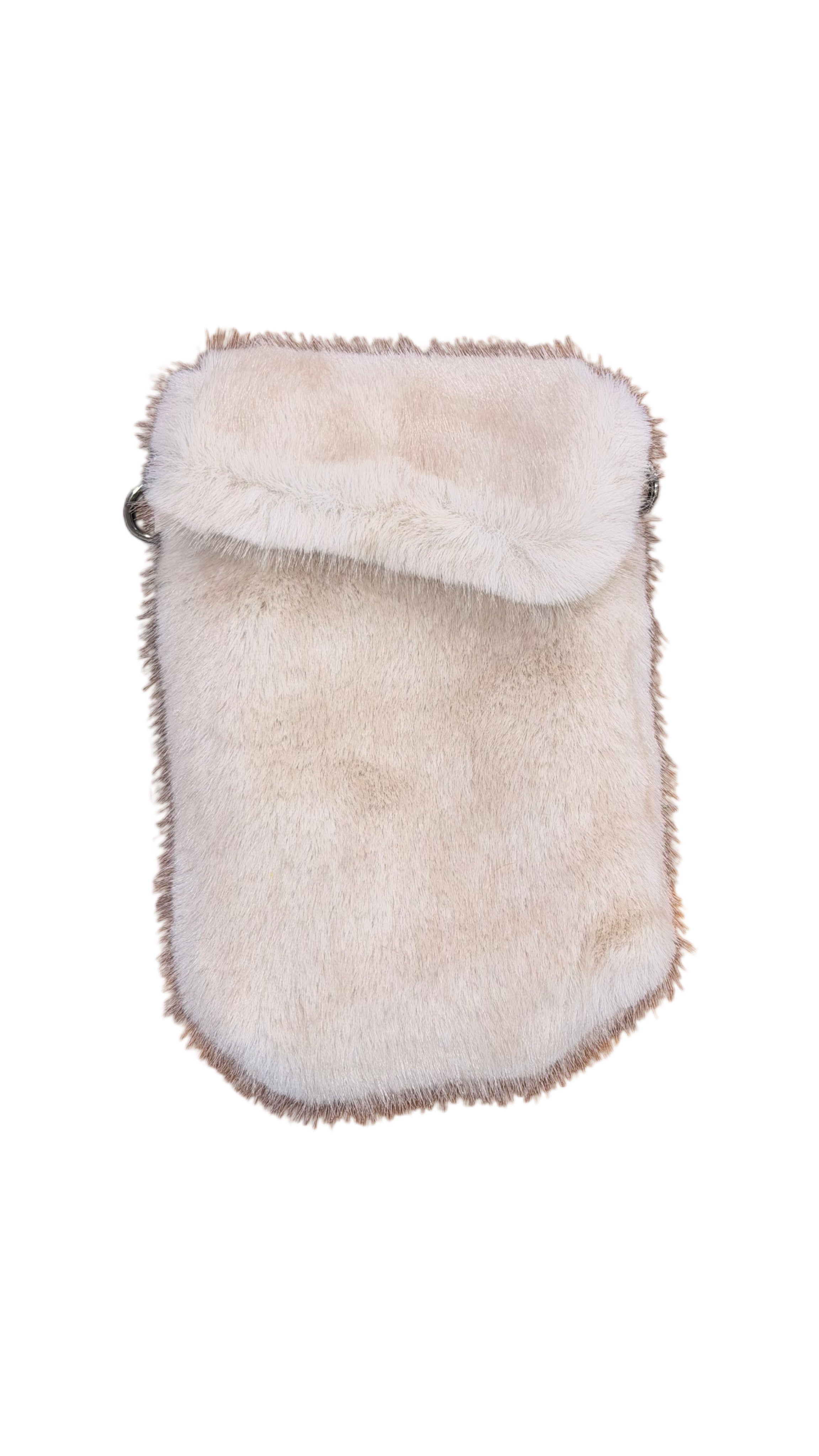 Portatelefono Ecopelliccia Cream ￼