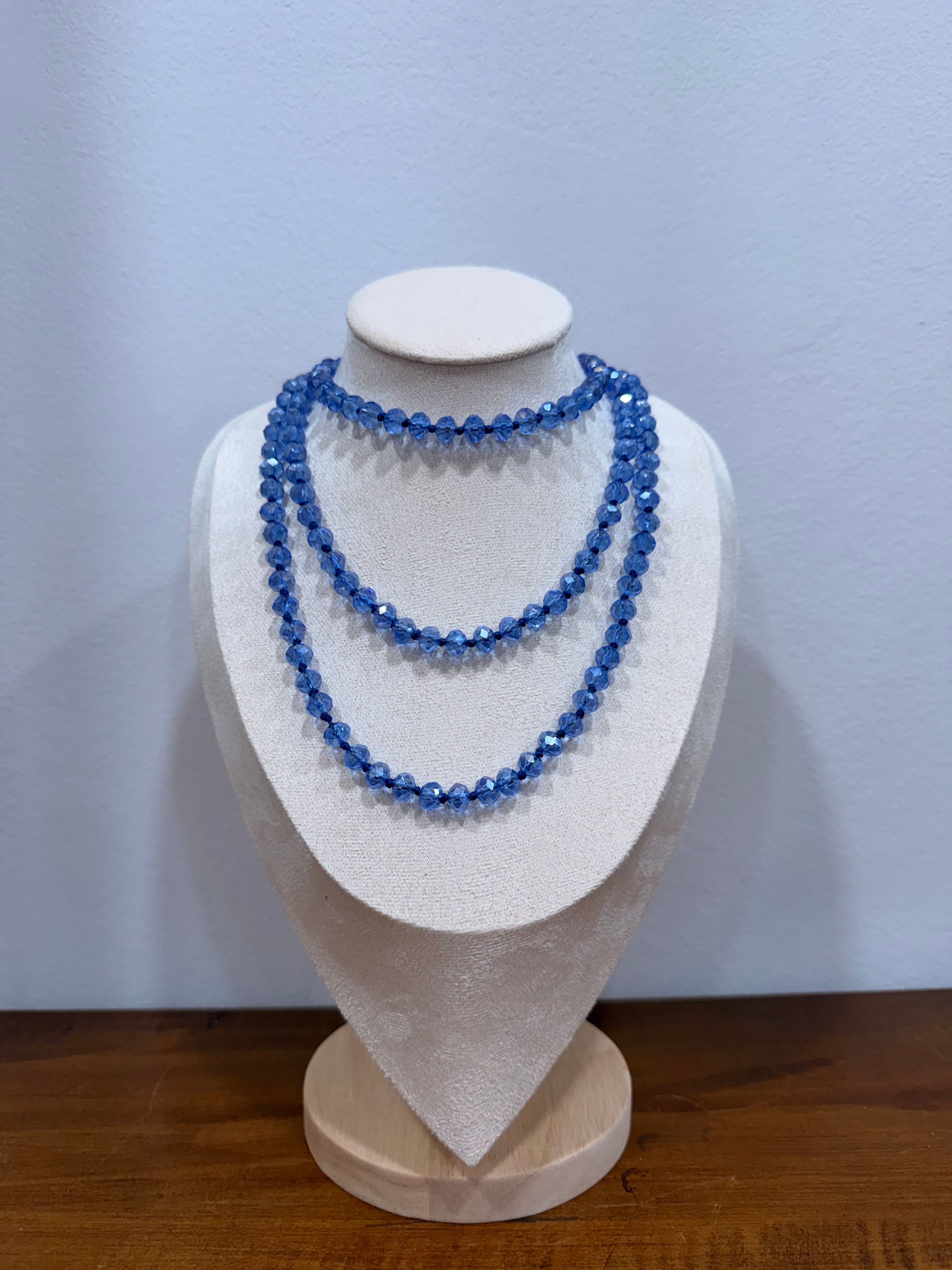 Collana lunga zaffiro