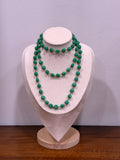 Collana lunga verde